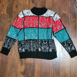 Vintage Colorblock Sweater